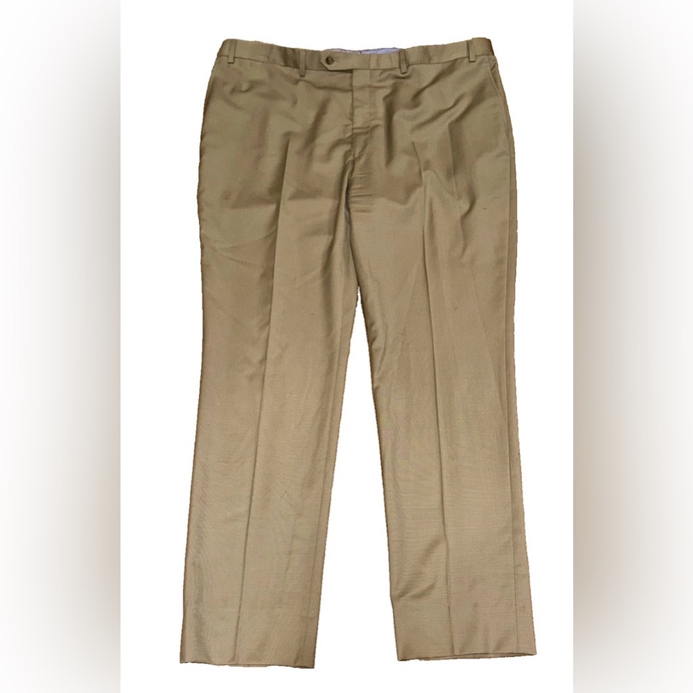 Hart Schaffner Marx Nordstrom designer Dress Office Pants Beige/Tan 42R x 32